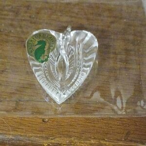 Waterford Crystal Heart Pendant MADE IN IRELAND No Chain